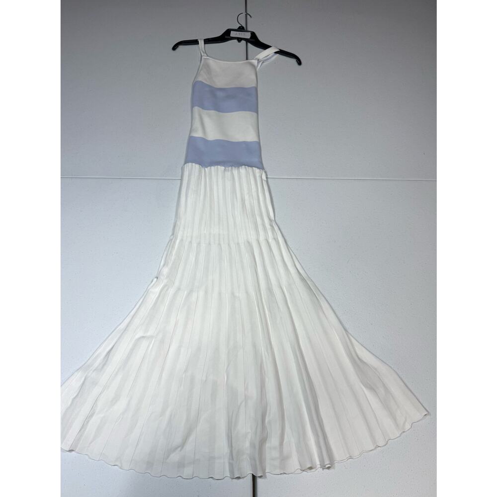 Claudie Pierlot Mimosa knit pleated Maxi Dress Size Small - Picture 4 of 10